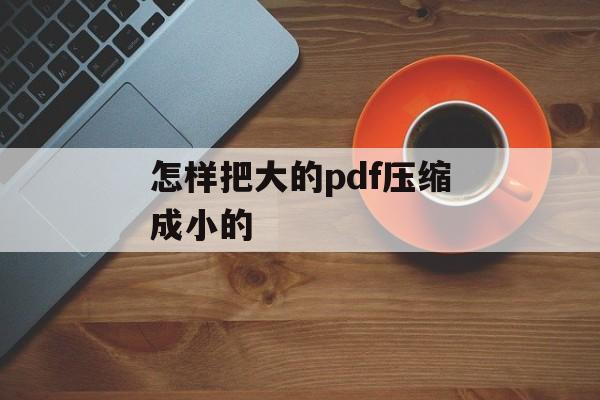 怎样把大的pdf压缩成小的